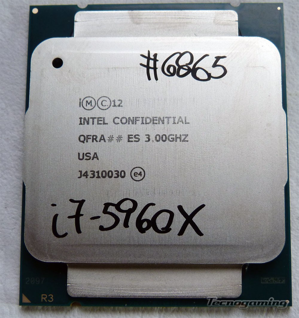 Used Intel Core I7-5960X CPU 3.0GHz 8-Core LGA 2011-3 Extreme Edition SR20Q