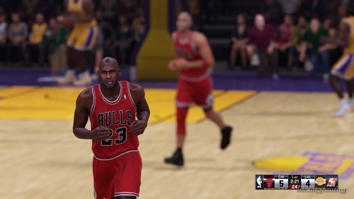 Michael Jordan perfectamente reflejado en el juego, hasta su personalidad captaron.