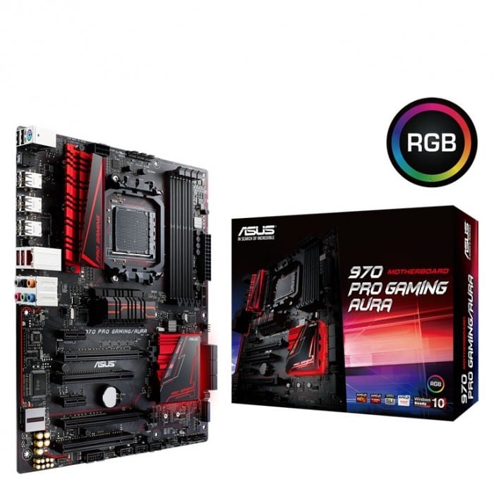ASUS 970 Pro Gaming Aura motherboard_color box