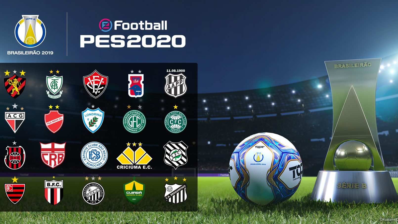 La Serie B del Campeonato de Brasil exclusivo en PES 2020 - TecnoGaming