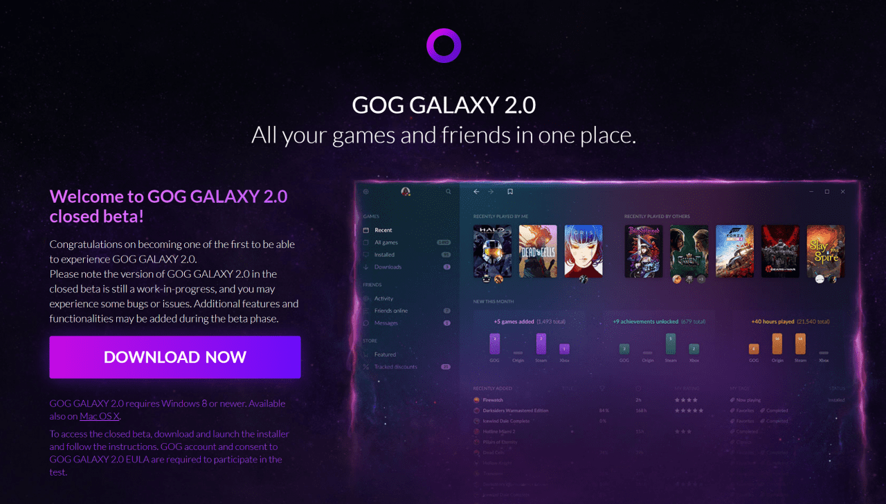 GOG Galaxy 2.0.68.112 for mac download
