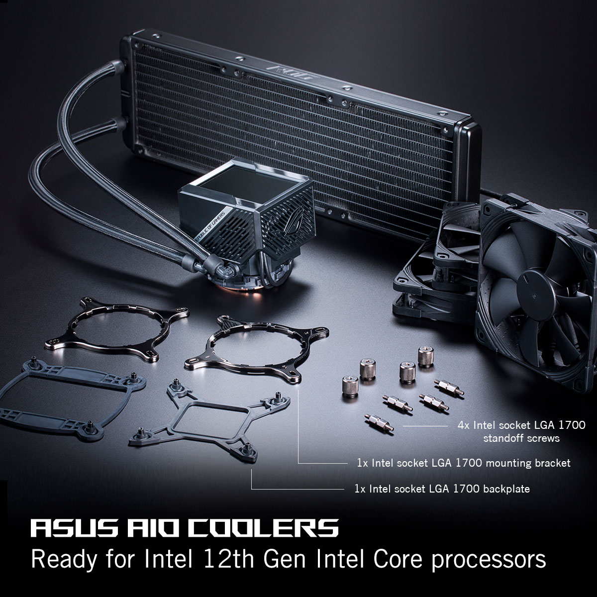 Los coolers AIO de ASUS son compatibles con Intel Core de 12ª generación