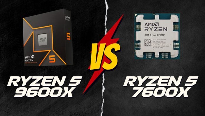 AMD Ryzen 5 9600X vs Ryzen 5 7600X