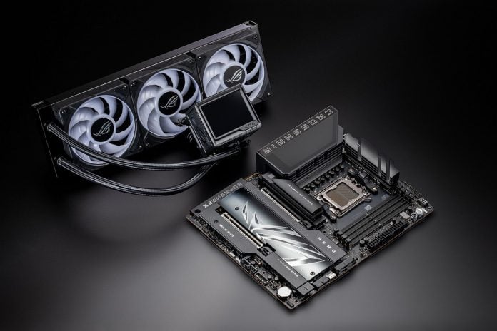 ROG Crosshair X870E Hero_w AIO cooler