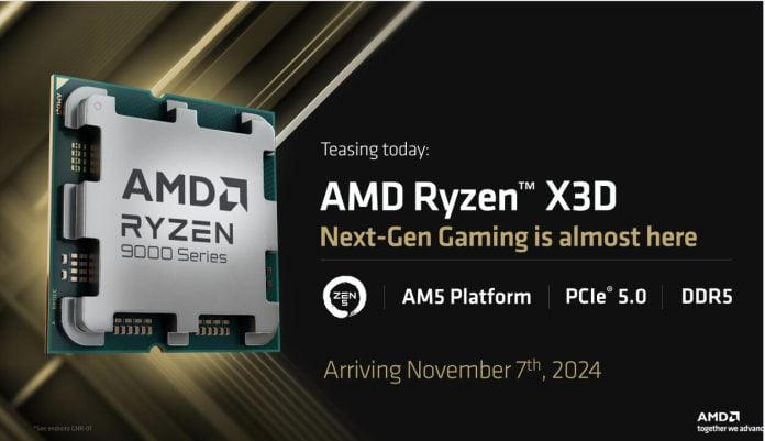 AMD Announces Ryzen 7 9800X3D