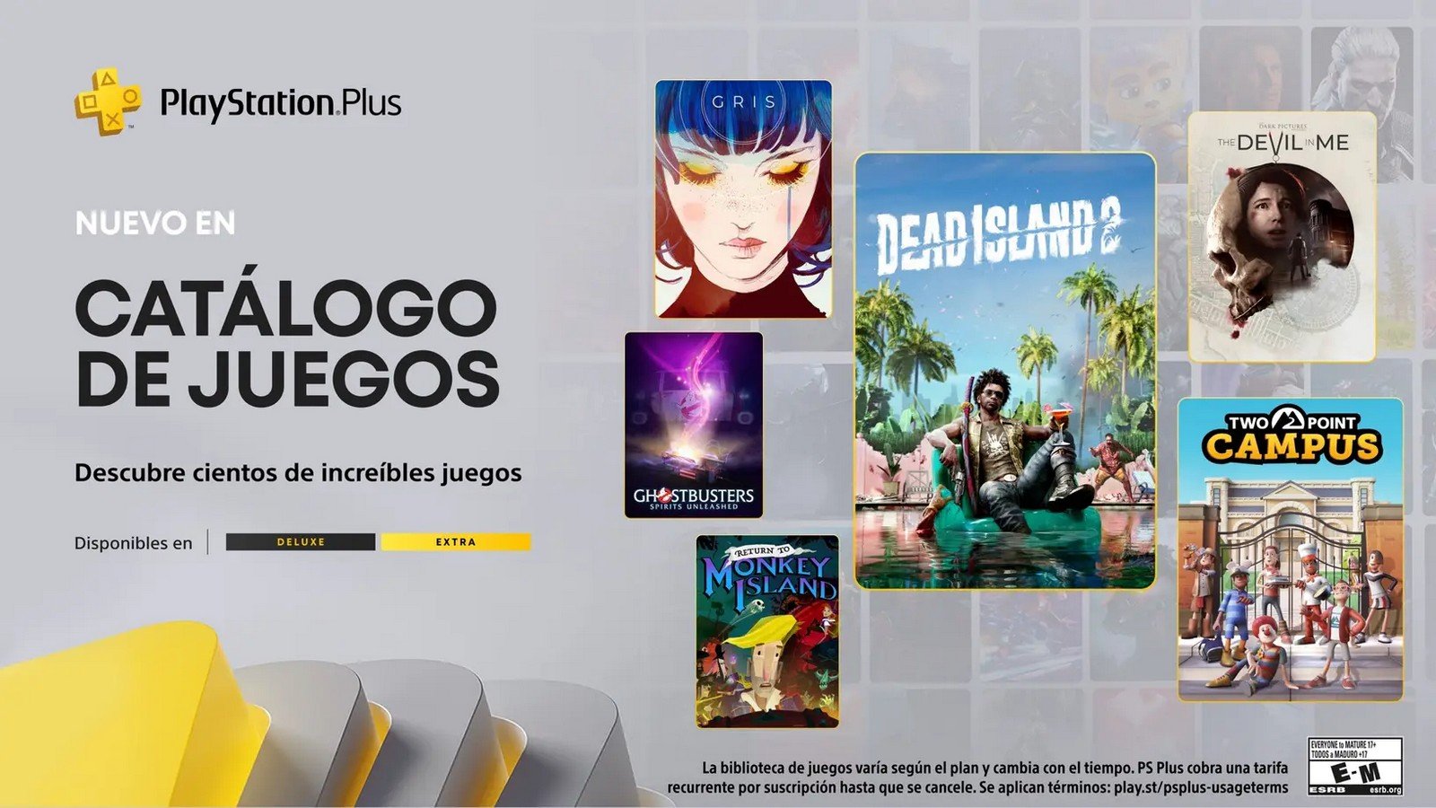 Catálogo de Juegos de PlayStation Plus para octubre