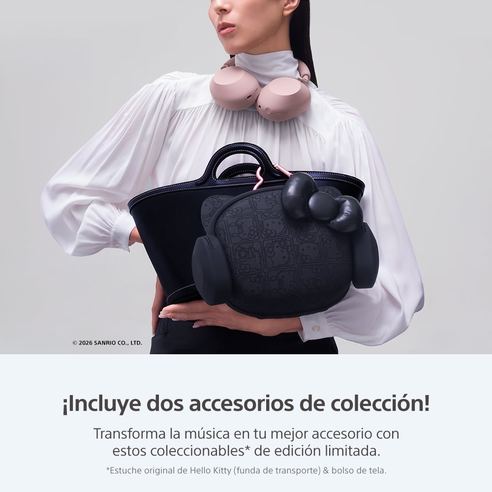 Sony y Sanrio se unen para presentar la edición especial Hello Kitty de los auriculares WH-1000XM6
