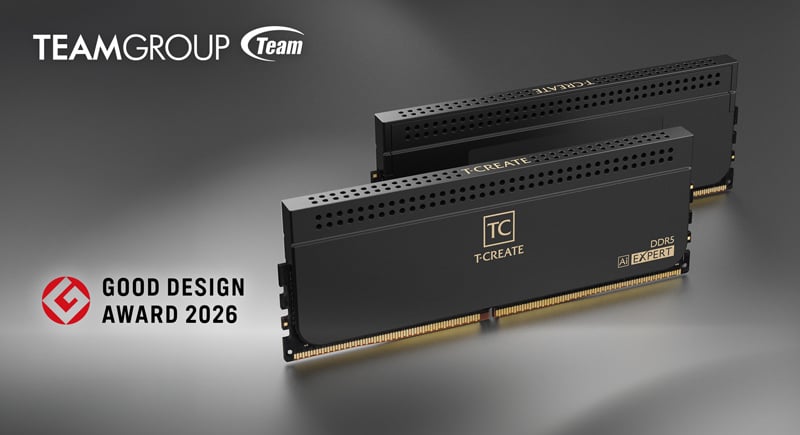 TEAMGROUP premiada en Japón por sus memorias DDR5 de 128 GB por módulo para IA local